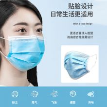 卓亚医疗 50只/盒 独立包装医用外科口罩 蓝色（单位:盒）