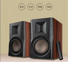 惠威（HiVi）D300 有源HIFI音响 多媒体无线蓝牙5.0书架箱 电脑电视家用桌面音箱 等磁场带式高音喇叭 两支/对 原木深棕（单位：对）
